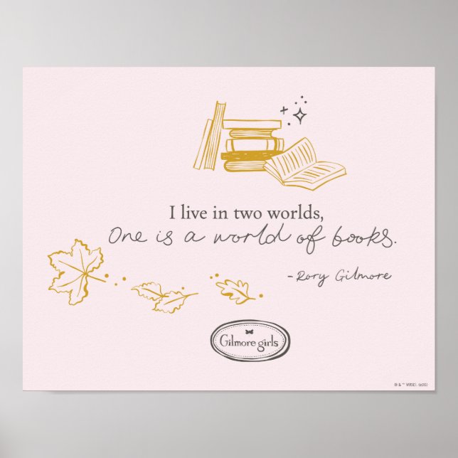 Gilmore Girls Rory Book Quote Design Poster (Vorne)