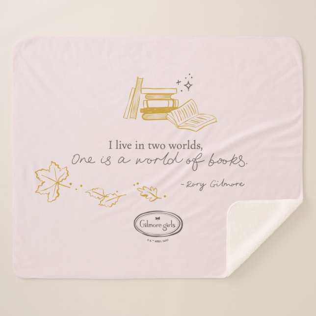 Gilmore Girls Rory Book Quote Design Sherpadecke (Vorderseite (Horizontal))