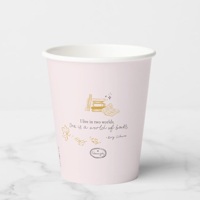 Gilmore Girls Rory Buch Zitat Design Pappbecher (Vorderseite)