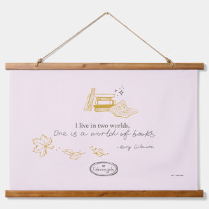 Gilmore Girls Rory Buch Zitat Design Wandteppich Mit Holzrahmen