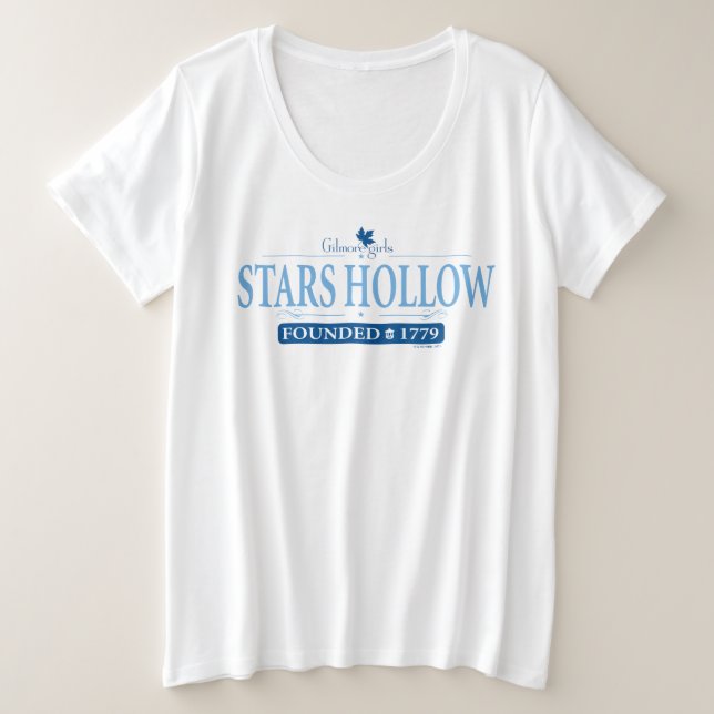 Gilmore Girls | Stars-Hollogos Große Größe T-Shirt (Design vorne)