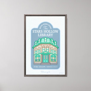 Gilmore Girls Stars Hollow Library Leinwanddruck