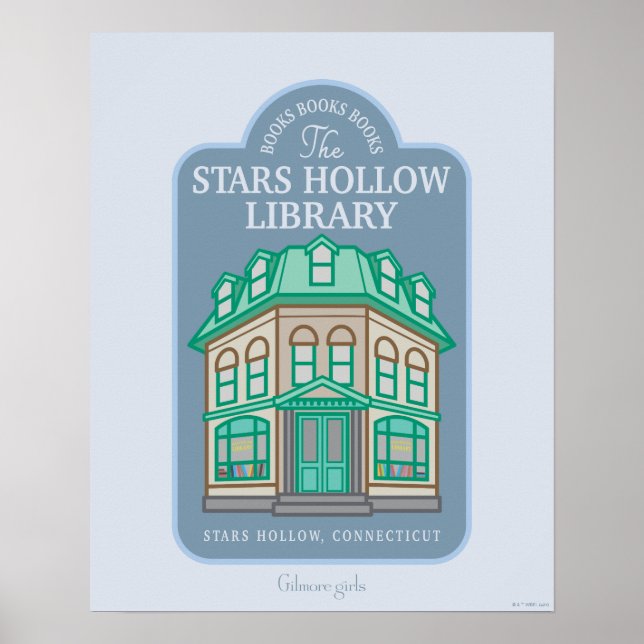 Gilmore Girls | Stars Hollow Library Poster (Vorne)