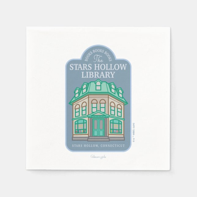 Gilmore Girls | Stars Hollow Library Serviette (Vorderseite)