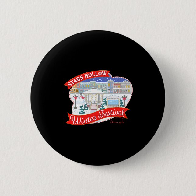Gilmore Girls Stars Hollow Winter Festival  Button (Vorderseite)