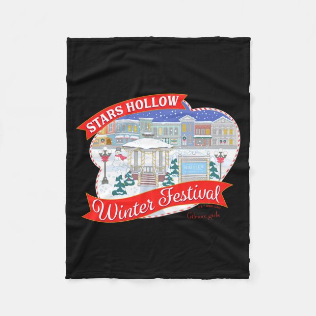 Gilmore Girls Stars Hollow Winter Festival  Fleecedecke (Vorderseite)