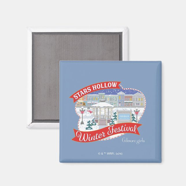 Gilmore Girls | Stars Hollow Winter Festival Magnet (Vorderseite/Rückseite)