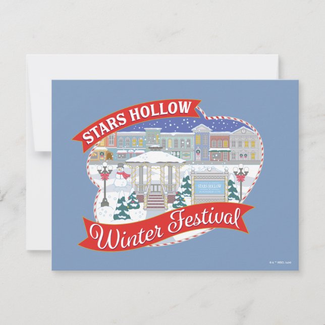 Gilmore Girls | Stars Hollow Winter Festival Mitteilungskarte (Vorderseite)