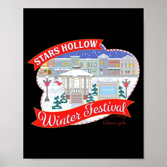 Gilmore Girls Stars Hollow Winter Festival  Poster (Vorne)