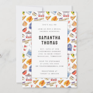 Gilmore Girls Watercolor Icons Brautparty Einladung