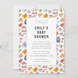 Gilmore Girls Watercolor Icons Kinderdusche Einladung