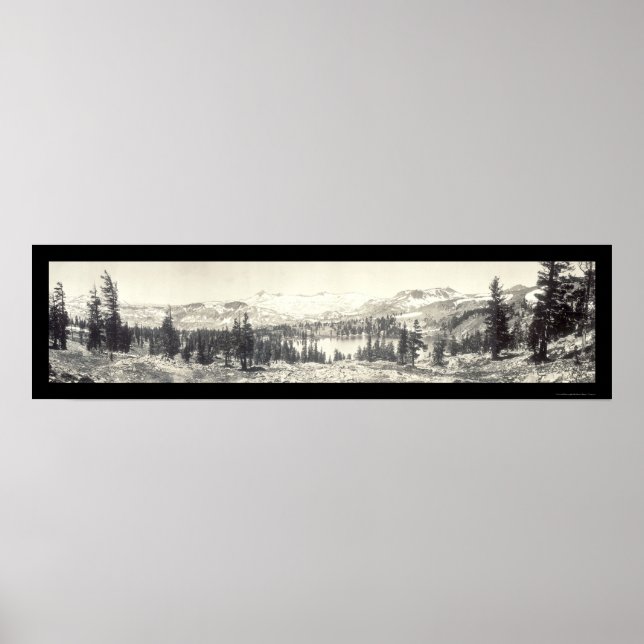 Gilmore Lake Tahoe Foto 1910 Poster (Vorne)