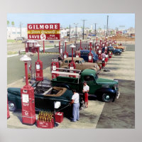 Gilmore's Gas A Teria Los Angeles 1948