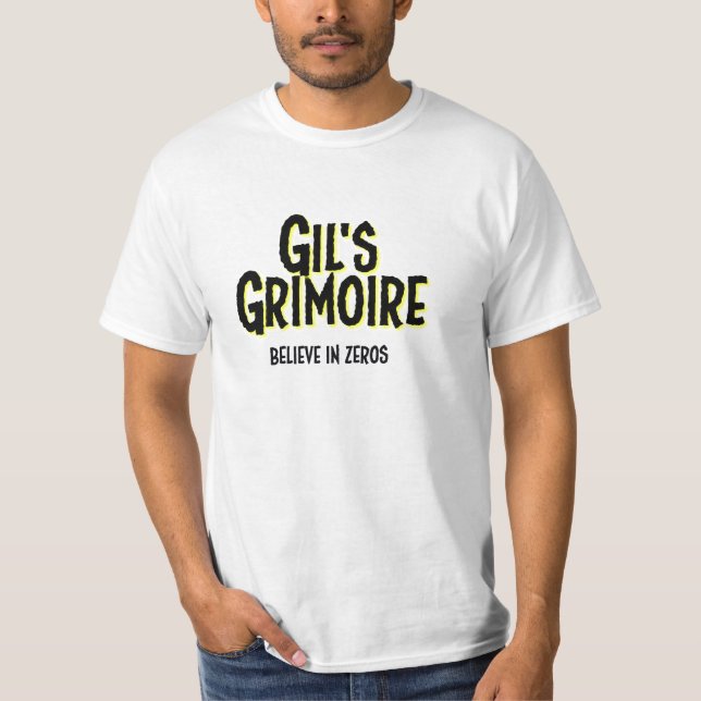 Gils Grimoire, einfaches grafisches T-Shirt (Vorderseite)