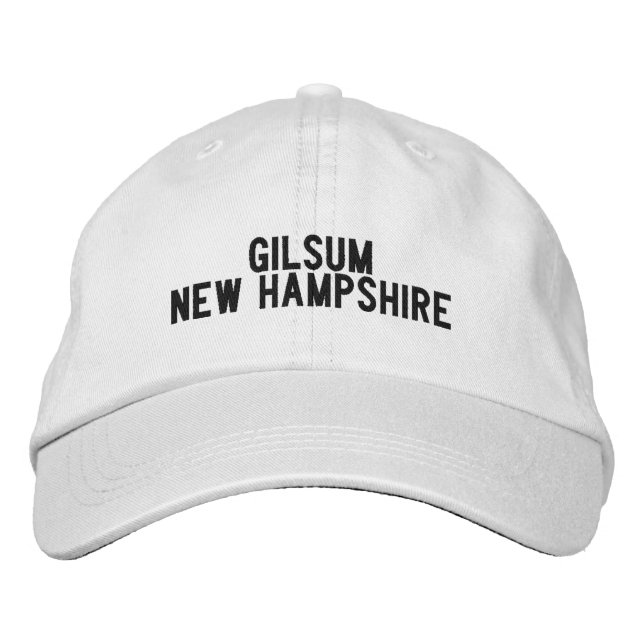 Gilsum New Hampshire Hat Bestickte Baseballkappe (Vorderseite)