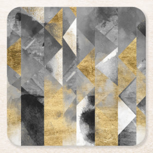 Gilt-Reflektionen I Rechteckiger Pappuntersetzer