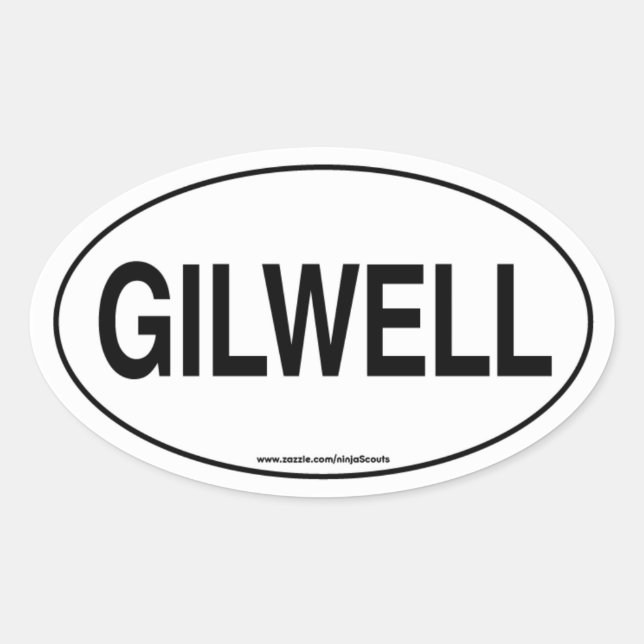 Gilwell-Aufkleber Ovaler Aufkleber (Vorderseite)