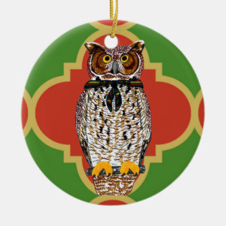Gilwell Eule Quatrefoil Verzierung Keramik Ornament