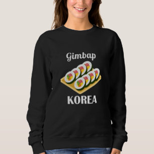 Gimbap Traditionelles Koreanisches Essen Korea-Fla Sweatshirt