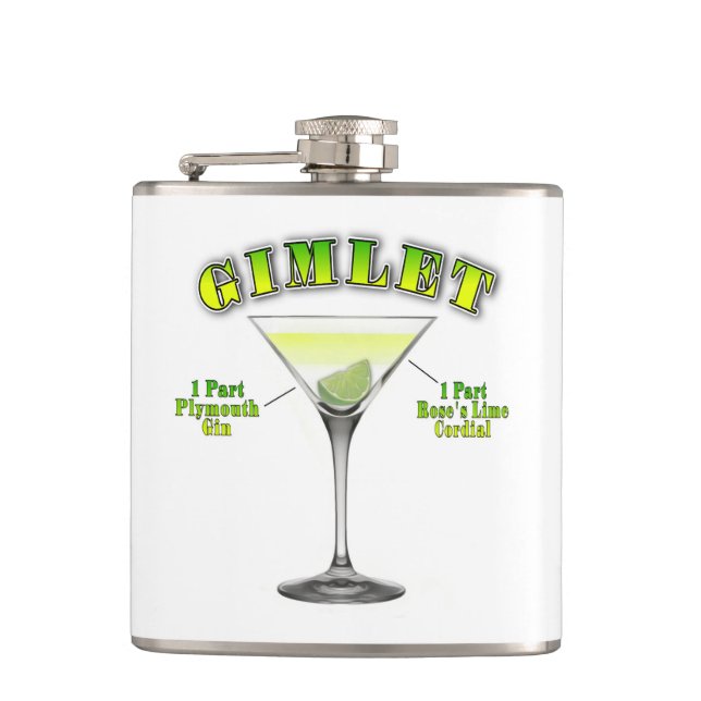 Gimlet Martini Cocktail Recia Flachmann (Vorderseite)