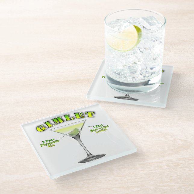 Gimlet Martini Cocktail Recia  Glasuntersetzer (Schrägansicht)