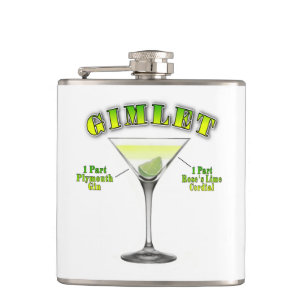 Gimlet Martini Cocktail Rezept Kunst Flachmann