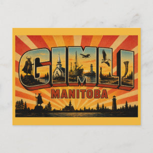 Gimli Manitoba Isländisches Erbe Postkarte