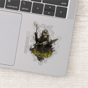 GIMLI™ With Ax Collage Aufkleber