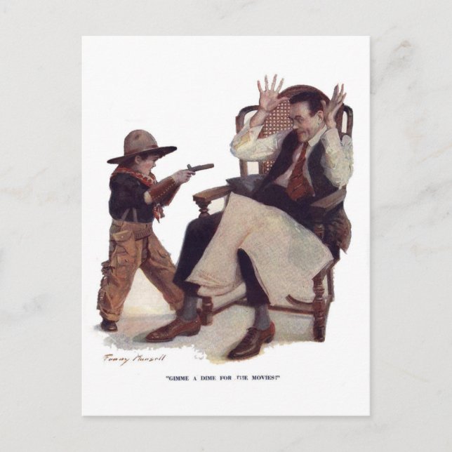 Gimme ein Dime für die Filme! Postkarte (Vorderseite)