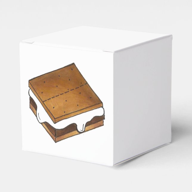 Gimme ist mehr! Hausgemachte Campfeuercamps Smores Geschenkschachtel (Vorderseite)