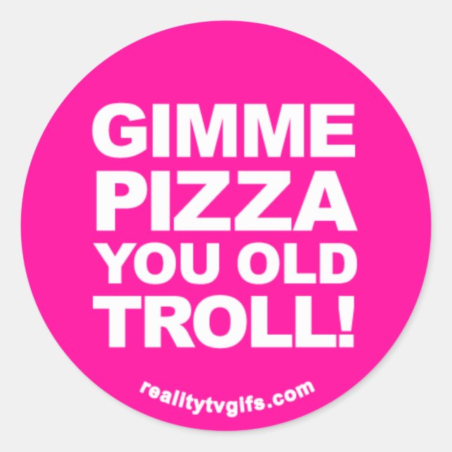 Gimme Pizza - Stickers (Vorderseite)