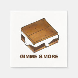 Gimme Smore Camp Picnic Campfire S'mores Feinschme Serviette