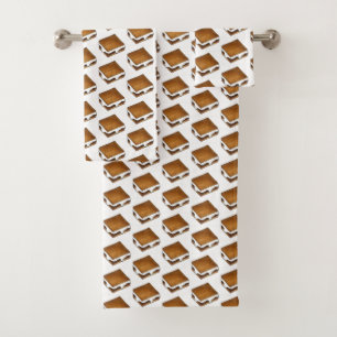 Gimme Smore Campfire S'mores Marshmallow Smores Badhandtuch Set