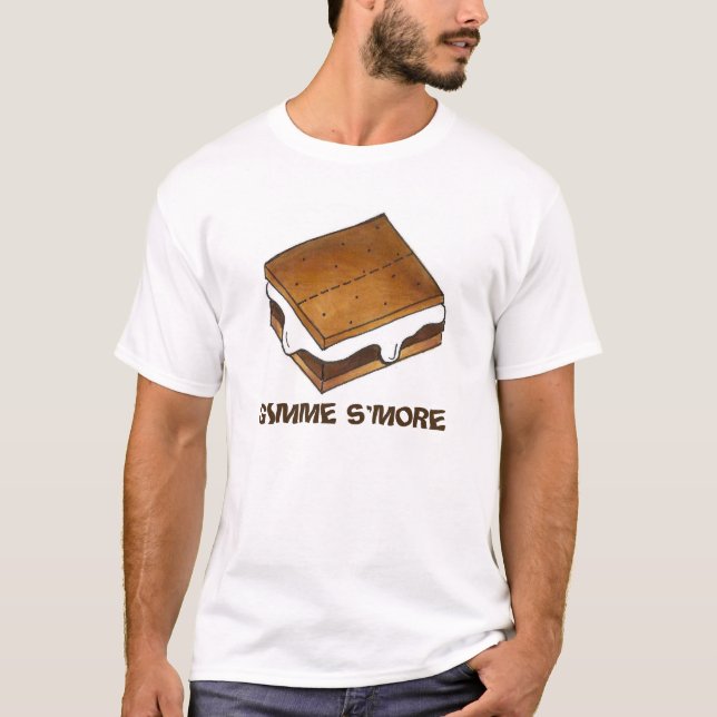 GIMME S'MORE Schokolade Marshmallow Camp S'mores T-Shirt (Vorderseite)