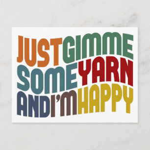Gimme some Yarn Postkarte