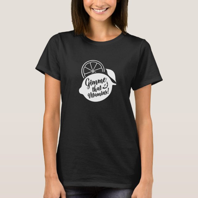 Gimme Vitamins Ironic Summer Lemonade Juice T-Shirt (Vorderseite)