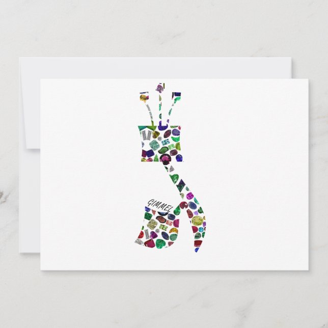 Gimmel - Hebrew Letter Einladung (Vorderseite)