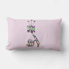 Gimmel - Hebrew Letter Lendenkissen