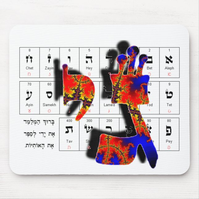 Gimmel-Yod Mousepad (Vorne)