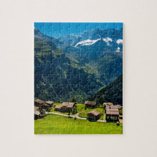 Gimmelwald in den Schweizer Alpen - die Schweiz Puzzle