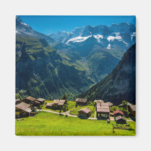 Gimmelwald in den Schweizer Alpen - Schweiz Magnet