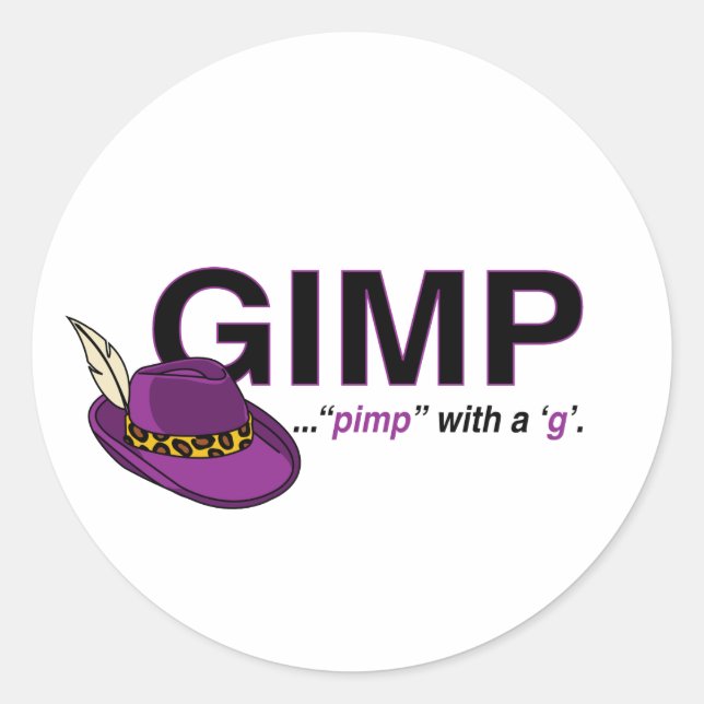 Gimp Pimp Stickers (Vorderseite)