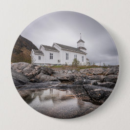 Gimsoy Church Lofoten Norwegen Button