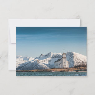 Gimsoy Church Lofoten Norwegen Card