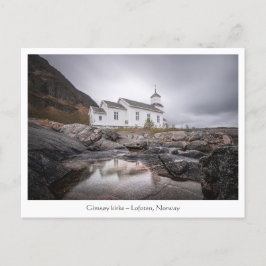 Gimsoy Church Lofoten Norwegen Postkarte