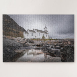 Gimsoy Church Lofoten Norwegen Puzzle