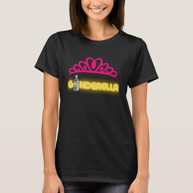 Gin-Anleitung Ginderella-Party Jga-Team Junggesell T-Shirt (Vorderseite)