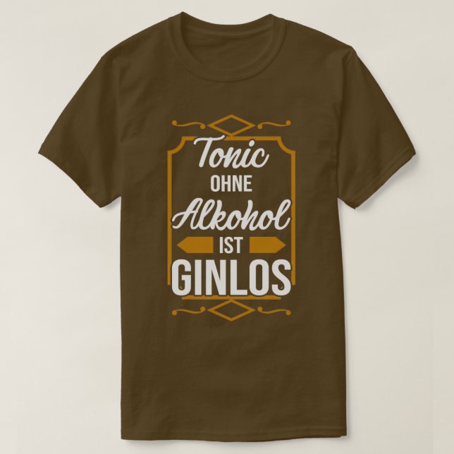 Gin Boost Gin Cocktail T-Shirt (Design vorne)