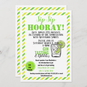 Gin Degustation Event Fundraiser gin und tonic Einladung