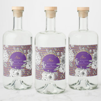 Gin Dotted bottle Alkoholflaschenetikett